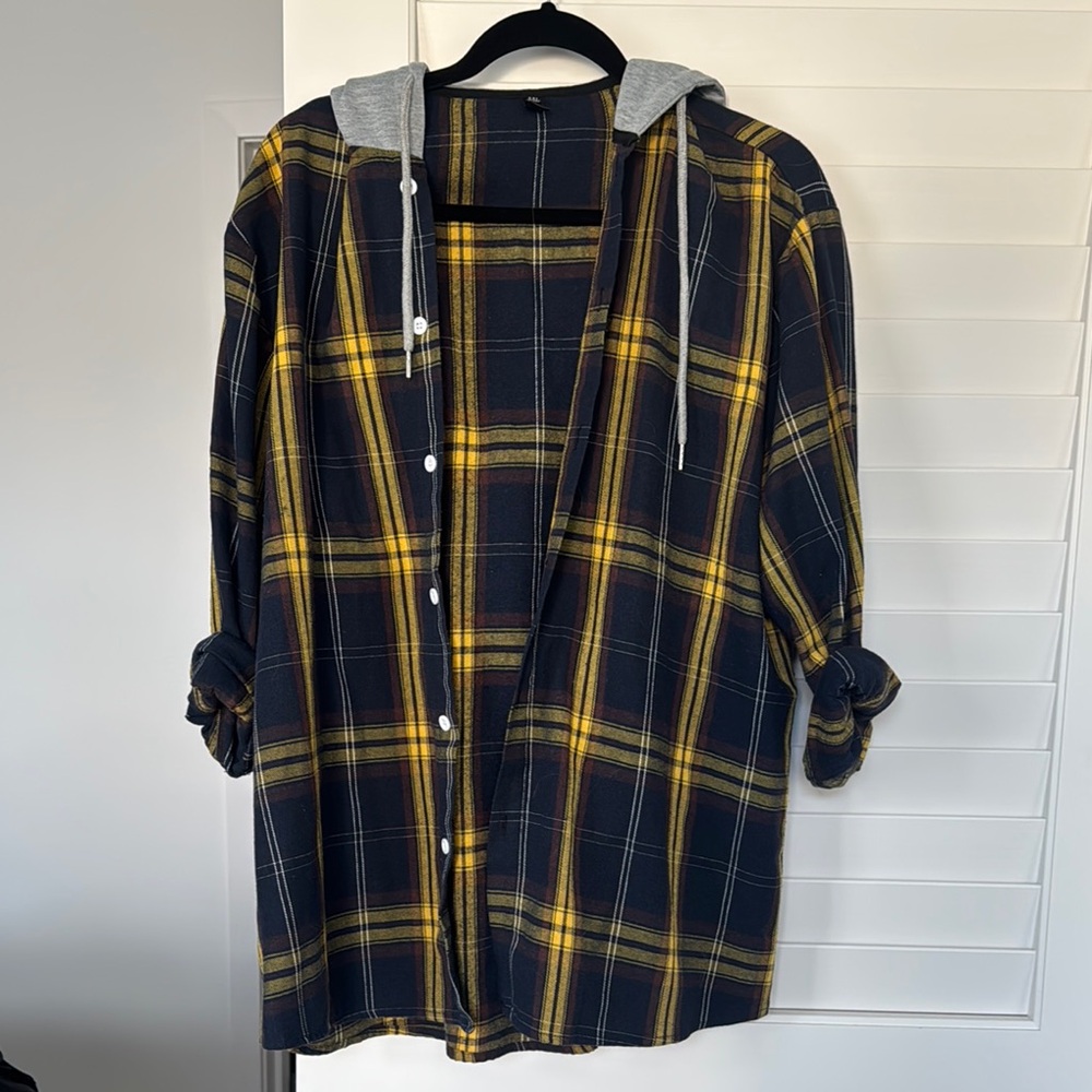 Plaid button up shirt